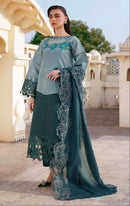 Alif Fashion  A 215 B Pure Cotton  With Heavy Embroidery Work Pakistani Suit