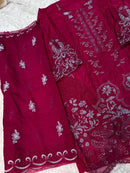 Mehboob Tex 1941 B  Pure Cotton With Heavy Self Embrodery Work Pakistani Suit