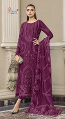 Shree Fabs SF 5556 G Chiffon Heavy Embroidery Work With Hand Khatli Pakistani Suit