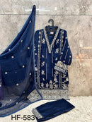 Hoor Tex 583 D Premium Heavy Fox Georgette Pakistani Suit