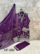Hoor Tex 583 A Premium Heavy Fox Georgette Pakistani Suit