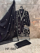 Hoor Tex 583 B Premium Heavy Fox Georgette Pakistani Suit