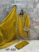 Hoor Tex 583 C Premium Heavy Fox Georgette Pakistani Suit