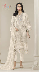 Shree Fabs 5585 B Chiffon Heavy Embroidery With Hand Khatli Pakistani Suit