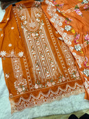 Mehboob Tex 1943 E  Premium Pure Cotton Embroidered Work Pakistani Suit