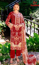 Aasha Designer 1204 A Designer Cotton Print Exclusive Embroidery Work Pakistani Suit