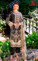 Aasha Designer 1204 B  Designer Cotton Print Exclusive Embroidery Work Pakistani Suit