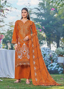 Saniya Trendz 27002 Cotton With Chikankari Embroidered Work Pakistani Suit