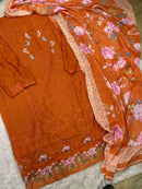 Mehboob Tex 1676 G Pure Cotton With Heavy Self Embrodery Work Pakistani Suit