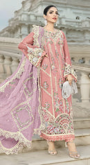 SF 5566 A Designer Chiffon Heavy Embroidery Work With Hand Khatli Pakistani Suit