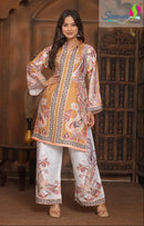 Saniya Trendz 2002 Modal Sattan Printed Work Co Ord Set