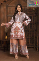 Saniya Trendz 2001 Modal Sattan Printed Work Co Ord Set