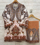 Saniya Trendz 2001 Modal Sattan Printed Work Co Ord Set