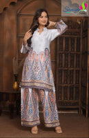 Saniya Trendz 2003 Modal Sattan Printed Work Co Ord Set