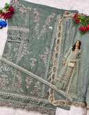 Shree Fabs Sf 5542 B Chiffon Heavy Embroidery Work Pakistani Suit
