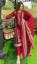 Al Zohaib Az 1368 A Designer Pure Cotton Printed Work Pakistani Suit