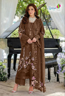 Saniya Trendz 28001 C Premuim Cotton With Chikankari Embroidered Work Suit