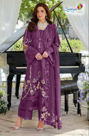 Saniya Trendz 28001 A Premuim Cotton With Chikankari Embroidered Work Suit