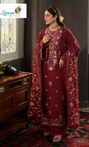 Saniya Trendz 1002 Patry Wear Cotton With Chikankari Embroidered Work Pakistani Suit