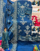 Saniya Trendz 1003 Patry Wear Cotton With Chikankari Embroidered Work Pakistani Suit