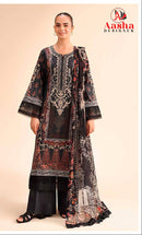 Aasha Designer 1209 B Designer Exclusive Patch Embroidery Work Pakistani Suit