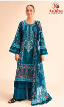 Aasha Designer 1209 A Designer Exclusive Patch Embroidery Work Pakistani Suit