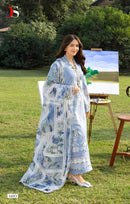 Deepsy Suits 1693 Designer Pure Cotton With Heavy Self Embroidery Work Paksitani Suit