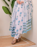 HLF 326 Sleeveless Calf Rayon Slub Straight Kurta Pant
