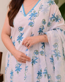 HLF 326 Sleeveless Calf Rayon Slub Straight Kurta Pant