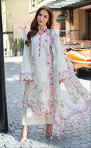 Alif Fashion A 217  Pure  Cotton  With Heavy Embroidery Work Pakistani Suit