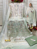 Fepic Rosemeen 1868 C Designer Organza Embroidered Work Pakistani Suit