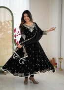 ZF 5012 Heavy Embroidery Sequins Designer Anarkali Gown