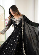 ZF 5012 Heavy Embroidery Sequins Designer Anarkali Gown