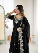 ZF 5012 Heavy Embroidery Sequins Designer Anarkali Gown