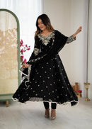 ZF 5012 Heavy Embroidery Sequins Designer Anarkali Gown