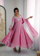 ZF 5012 A Heavy Embroidery Sequins Designer Anarkali Gown