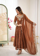 ZF 5012 B Heavy Embroidery Sequins Designer Anarkali Gown