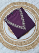 MUSKAN 8983 Sequins Embroidery & Foil Print Chanderi Kurti Pant