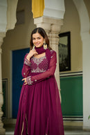 LW 9271 Flair Party Wear Blooming Anarkali Gown