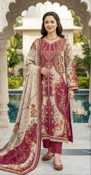 Shree Fabs  KT 334  Pure Viscous Maslin Digital Printed Pakistani Suit