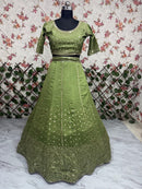 HC 1108 Heavy Embroidery Zari Silk Lehenga Choli