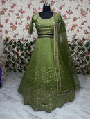 HC 1108 Heavy Embroidery Zari Silk Lehenga Choli