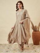 JJ 1016 C Embroidered Ethnic Wear Women’s Vichitra Silk Kurta
