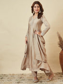 JJ 1016 C Embroidered Ethnic Wear Women’s Vichitra Silk Kurta