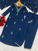 JJ 1016 Embroidered Vichitra Silk Kurta Pant