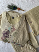 KR 401 Thread Embroidery Ethnic Wear Cotton Kurti