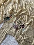 KR 401 Thread Embroidery Ethnic Wear Cotton Kurti