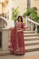LW 9199 Sequins Embroidered Georgette Sharara Suit