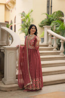 LW 9199 Sequins Embroidered Georgette Sharara Suit