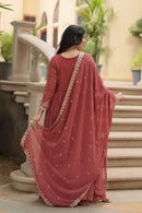 LW 9199 Sequins Embroidered Georgette Sharara Suit